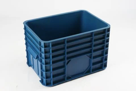 Plastic box on a white background Stock Photos