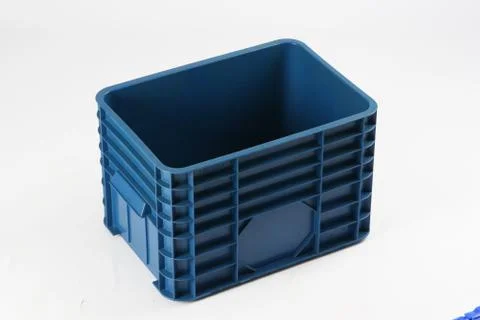 Plastic box on a white background Foto stock