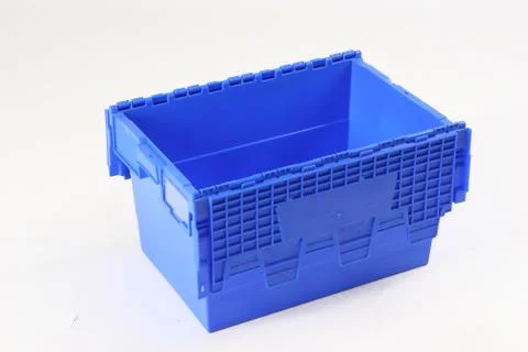 Plastic box on a white background Stock Photos