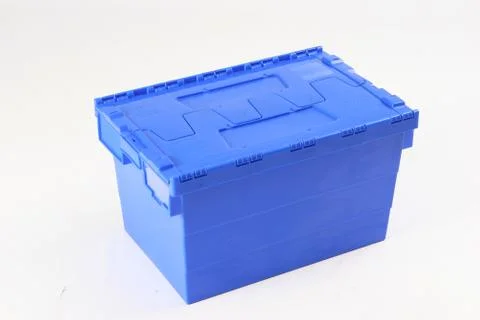 Plastic box on a white background Stock Photos