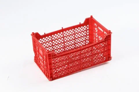 Plastic box on a white background Stock Photos