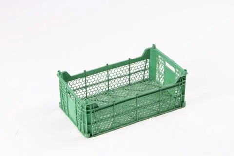 Plastic box on a white background Stock Photos