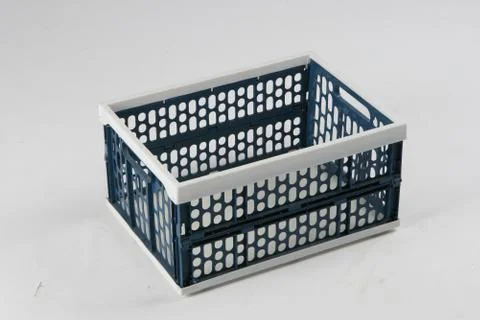 Plastic box on a white background Stock Photos