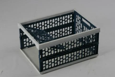 Plastic box on a white background Foto stock
