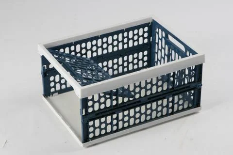 Plastic box on a white background Stock Photos