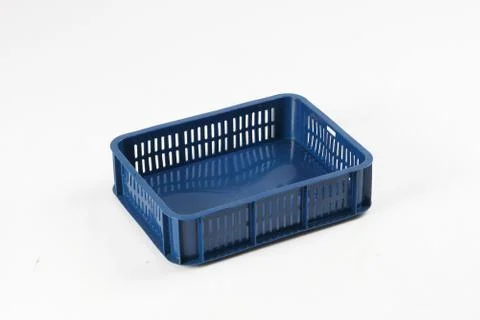 Plastic box on a white background Stock Photos