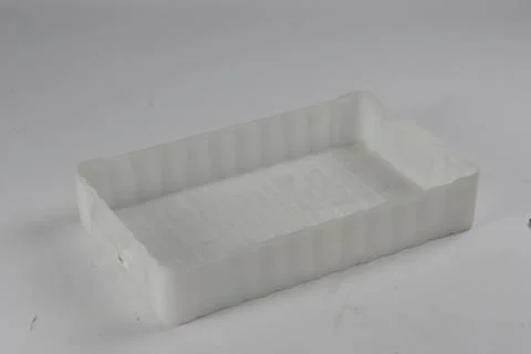 Plastic box on a white background Stock Photos