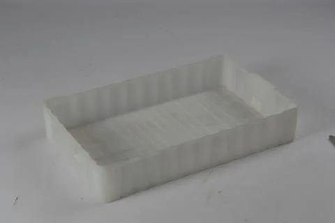 Plastic box on a white background Stock Photos
