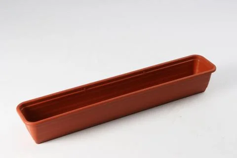 Plastic box on a white background Stock Photos