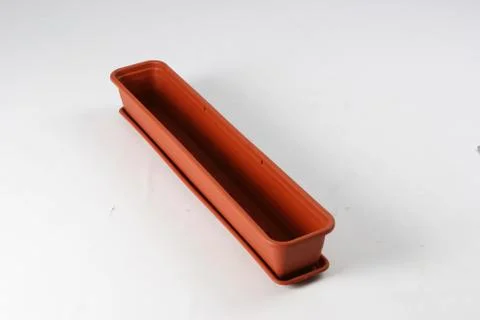 Plastic box on a white background Stock Photos