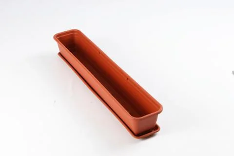 Plastic box on a white background Stock Photos