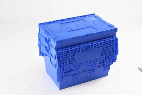 Plastic box on a white background Stock Photos