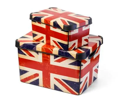 Plastic box on white Stock Photos