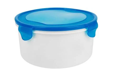 Plastic boxes isolated Stock-Fotos
