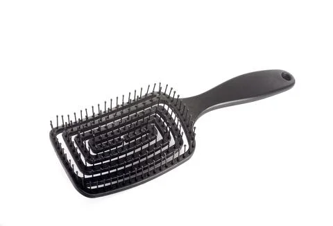 Plastic brush in studio Foto stock