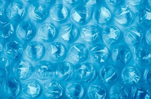 Plastic bubble wrap Blue Plastic bubble wrap pattern closeup. Copyright: x... Stock Photos