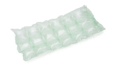 Plastic bubbles for packaging, isolated white background Stock Photos