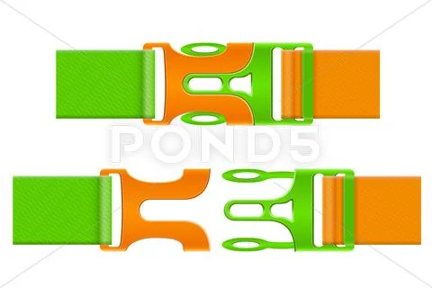 Plastic buckle clasp illustration Stock Illustration