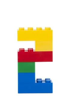 Plastic building blocks Stock Photos