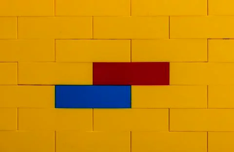 Plastic building Blocks Foto stock