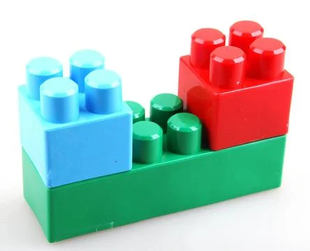 Plastic building blocks Plastic building blocks. Copyright: xZoonar.com/Vl... Fotos de archivo