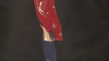 Plastic burn test in  laboratory Stock Footage 85809636