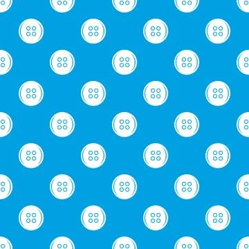 Plastic button pattern seamless blue Illustrazione stock
