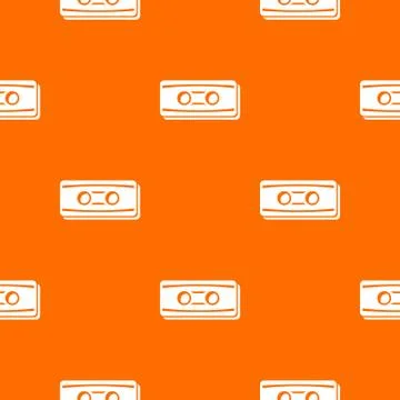 Plastic button pattern vector orange Illustrazione stock
