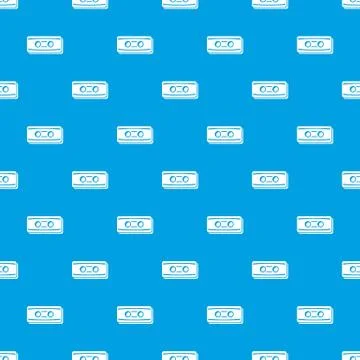 Plastic button pattern vector seamless blue Stock Illustration