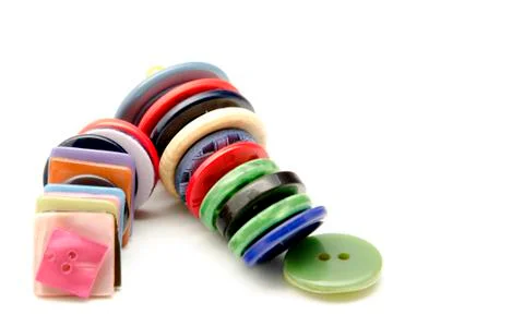 Plastic buttons Stock Photos