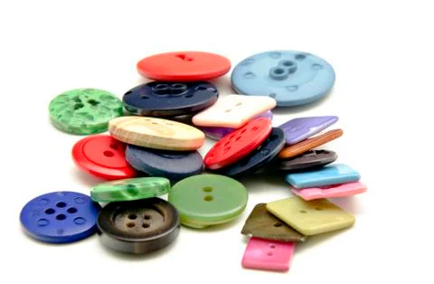 Plastic buttons Stock Photos