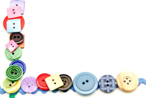 Plastic buttons Stock Photos