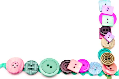 Plastic buttons Stock Photos