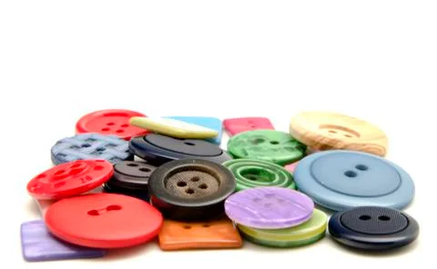 Plastic buttons Stock Photos