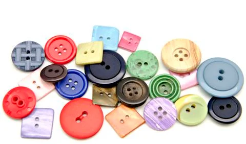 Plastic buttons Stock Photos