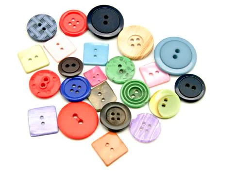 Plastic buttons Stock Photos