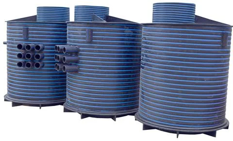 Plastic caisson for water from a well Stock Photos