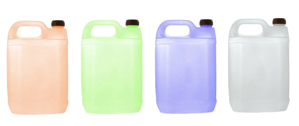Plastic cans Stock Photos