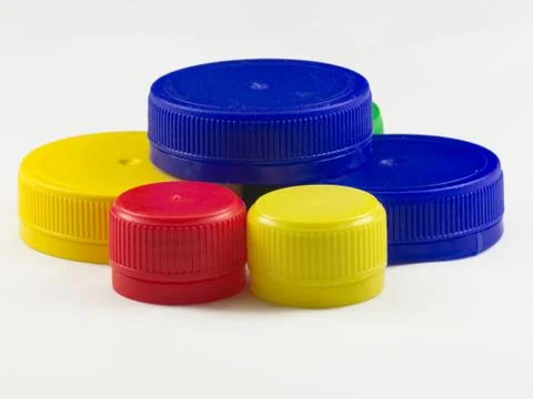 Plastic caps Stock Photos