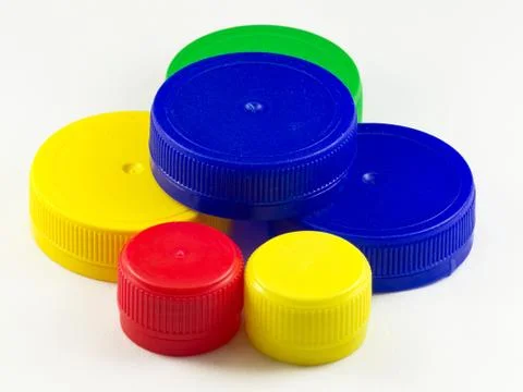 Plastic caps Stock Photos