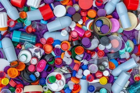 Plastic caps Stock Photos