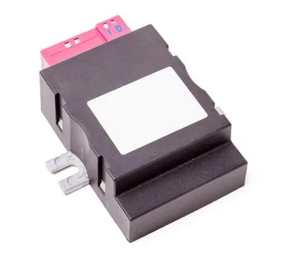 Plastic car engine control unit for sale an auto-parsing or replacement durin Foto stock