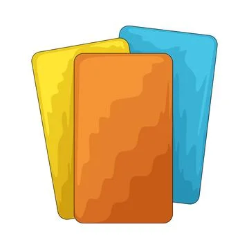 Plastic card illustration Stock Illustration