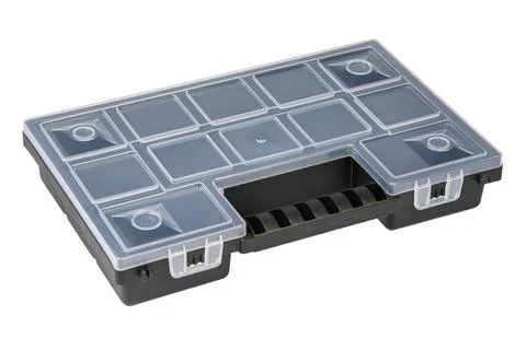 Plastic case for tool, isolated on white background Stock Photos