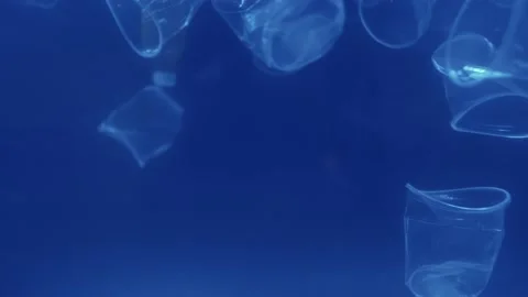 Plastic is the cause of global warming is under water. Save earth save wold  Stockbeeldmateriaal 151027253