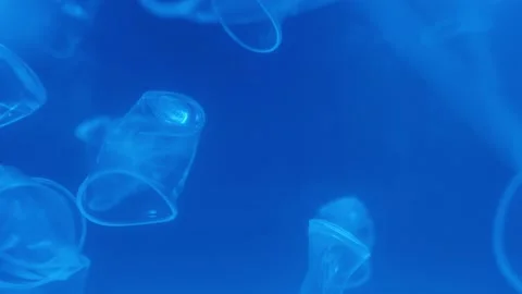 Plastic is the cause of global warming is under water. Save earth save wold  Vídeo Stock 151027484