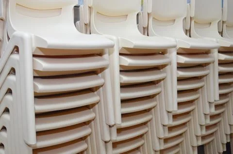 Plastic chair Fotos Stock