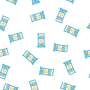 Plastic chemical industry vector seamless pattern 스톡 일러스트