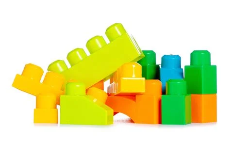 Plastic children's constructor Stock Photos