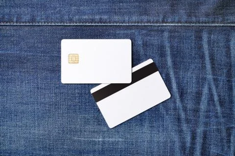 Plastic chip cards Stock Photos